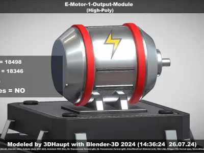 E-Motor-1-Output  3D model