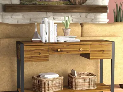 Bull Delicia Console Table - 2 Colour 3D model