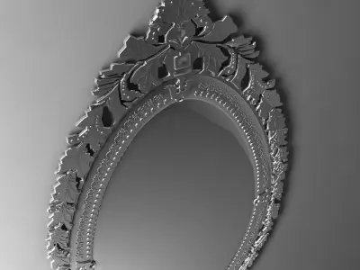 Arte Veneziana Ov04 Wall Mirror 3D model
