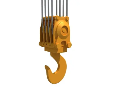 Crane Hook 3D model 6