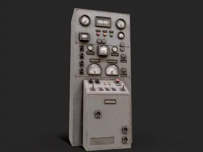 Factory Control Panels  Low-poly 3D model
