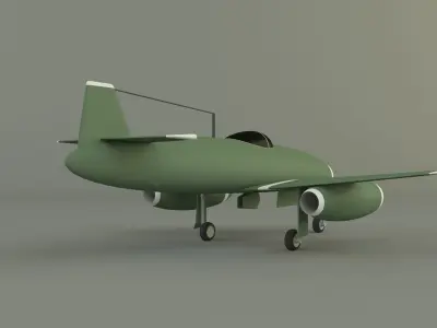 Nakajima Kikka jet aircraft 3D model