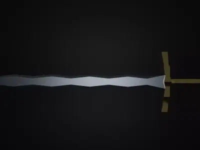 Sword Free low-poly 3D model 13