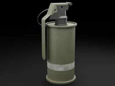 Game Ready Smoke Grenade Low-poly 3D model