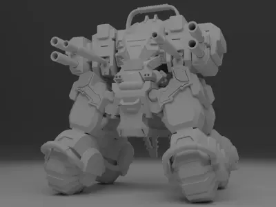 robot automata 3D model