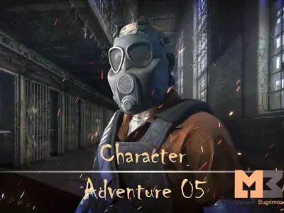 Adventure Charater 05 Low-poly 3D model