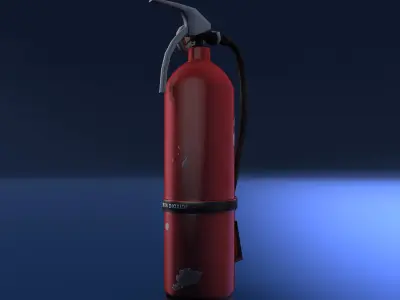 Fire Extinguisher Low-poly 3D model 24