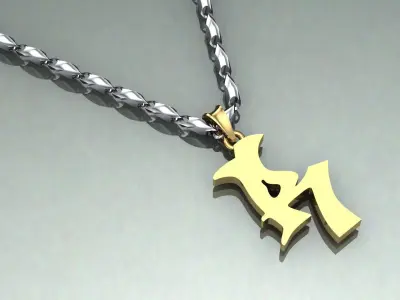 Pendant R-r1 3D print model