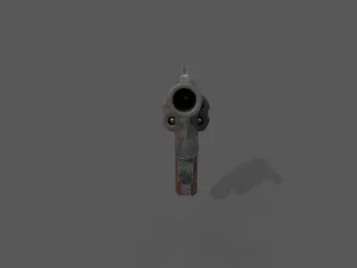 Police Gun Low-poly 3D model