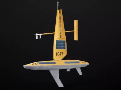 Saildrone Explorer Low-poly 3D model