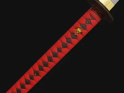 Oni Katana - Realtime 3D model PBR Game Ready Low-poly 3D model