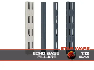 Echo Base pillars 1-12 scale Blackseries 3D print model