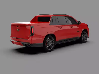 Cadillac Escalade-V EXT High-Performance Luxury SUV Pickup 3D model