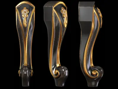 Classic leg 022 3D model