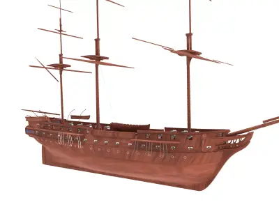 Frigate Pallada 3D model