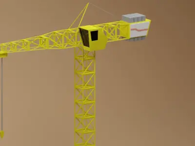 Crane 3D model 7