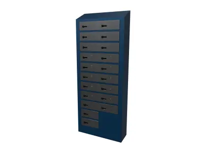 Filing Cabinets Low-poly 3D model