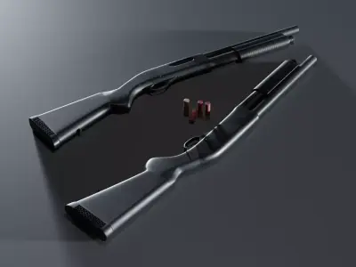 CM350 Shotgun Free 3D model