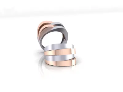 bypass gold ring 3 part 3D print model purchase