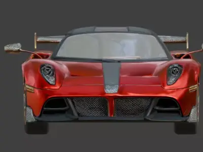 Luxury Jeweled Pagani Huayra Low-poly 3D model
