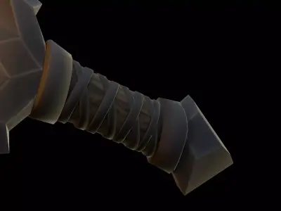 Stylized Low Poly Dagger - Game-Ready Fantasy Weapon  Low-poly 3D model