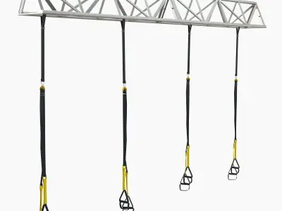 TRX Gym sport system fitness 3D model