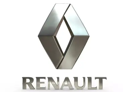 renault logo 3D model