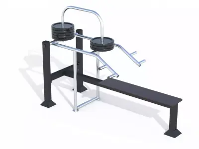 Exercise Machine - Horizontal Press 3D model