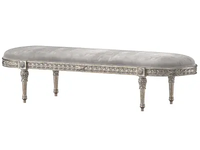 roberto curve bench art 667 3D model