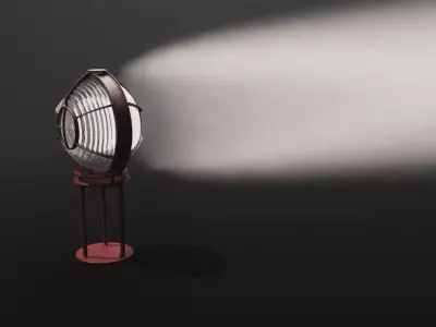 Fresnel light 3D model