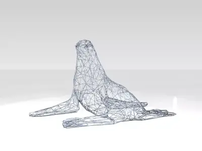 Seal Wireframe 3D model