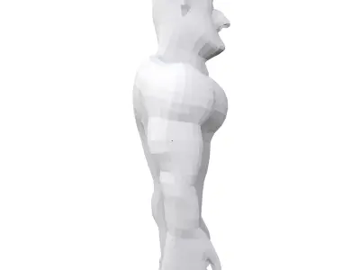 Muscle man Low-poly 3D model purchase