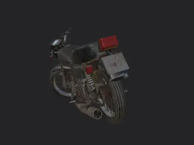 Bikes and Vespa Free low-poly 3D model