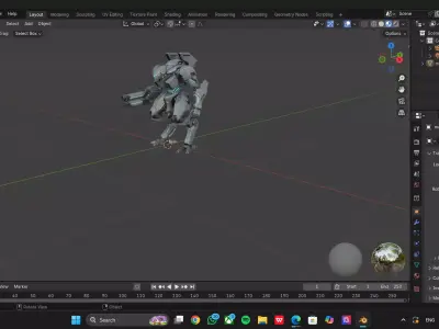 Rogue Sentinel Low-poly 3D model