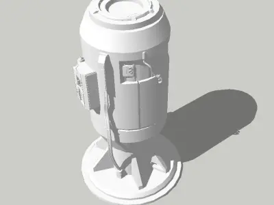 Sci-Fi Power Generator - Tech Element 3D model