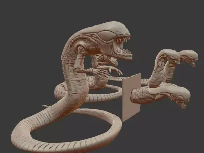 Pack 5 chestbuster 3dprint 3D print model