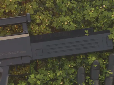 G11 gun weapon Low-poly 3D model