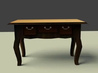 Antique Table Low-poly 3D model
