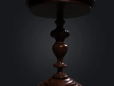 Old Table 001 Low-poly 3D model