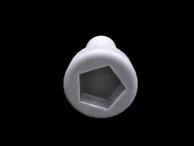 Allen nut Low-poly 3D model