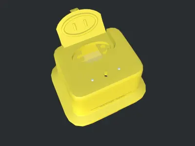 Sharps bin Low-poly 3D model