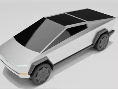 Tesla model Free low-poly 3D model