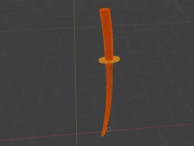 Katana Samurai Sword Free 3D model purchase