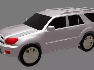 Fortuner Car Model Low-poly 3D model