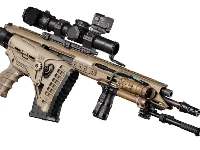 STEYR ARMS DMR 762 RIFLE Low-poly 3D model