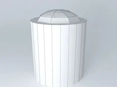 Crystal Sugar Silo Free 3D model