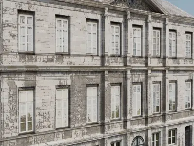 Old Building small Detailed 3D model