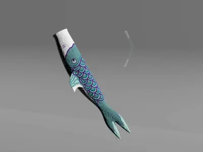Fish Kite 3D model