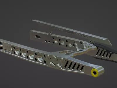 ProTaper Swing Arm CNC Low-poly 3D model