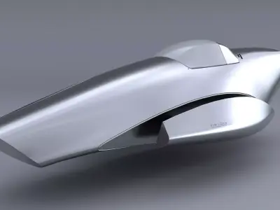 Plane Sci Fi Free 3D model